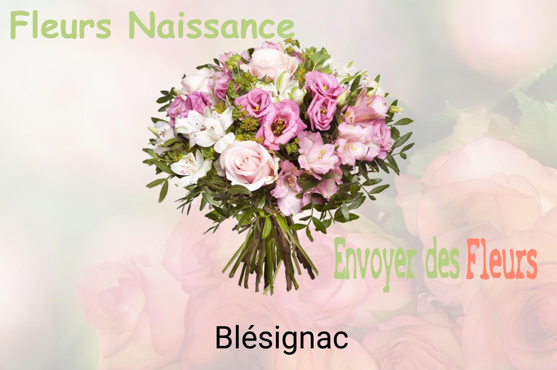 Bouquet de fleurs de naissance livré à Blésignac